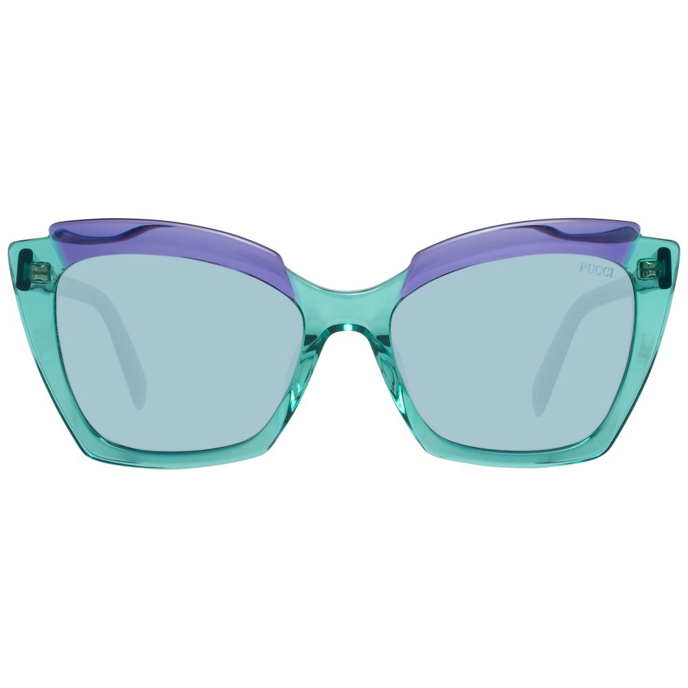 Emilio Pucci Green Plastic Sunglasses