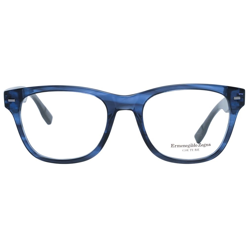 Ermenegildo Zegna Blue Men Glasses Frame