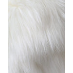 Dolce & Gabbana White Acrylic Fur Womens Bucket Hat