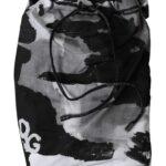 Dolce & Gabbana Multicolor Camouflage DG Logo Beachwear Shorts Swimwear Dolce & Gabbana Black