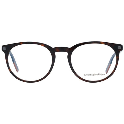 Ermenegildo Zegna Brown Plastic Glasses (Frames)