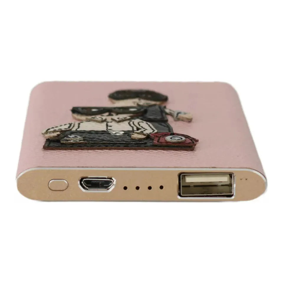 Dolce & Gabbana Charger USB Pink Leather #DGFAMILY Power Bank