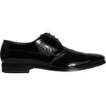 Dolce & Gabbana Black Calfskin Leather Derby Men Dress Shoes Dolce & Gabbana Black
