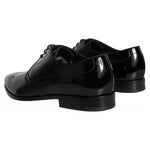 Dolce & Gabbana Black Calfskin Leather Derby Men Dress Shoes Dolce & Gabbana Black