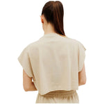 Comme Des Fuckdown Beige Cotton Women T-Shirt