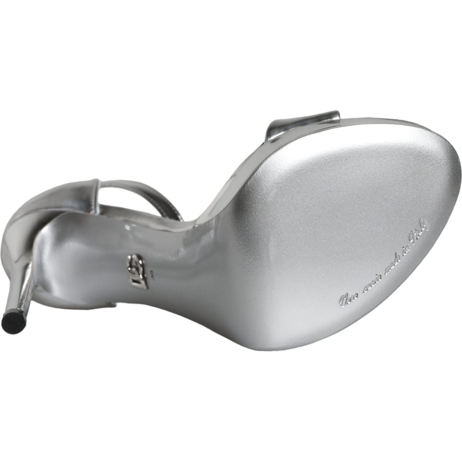 حذاء KEIRA فضي بكعب عالٍ وحزام للكاحل من Dolce &amp; Gabbana