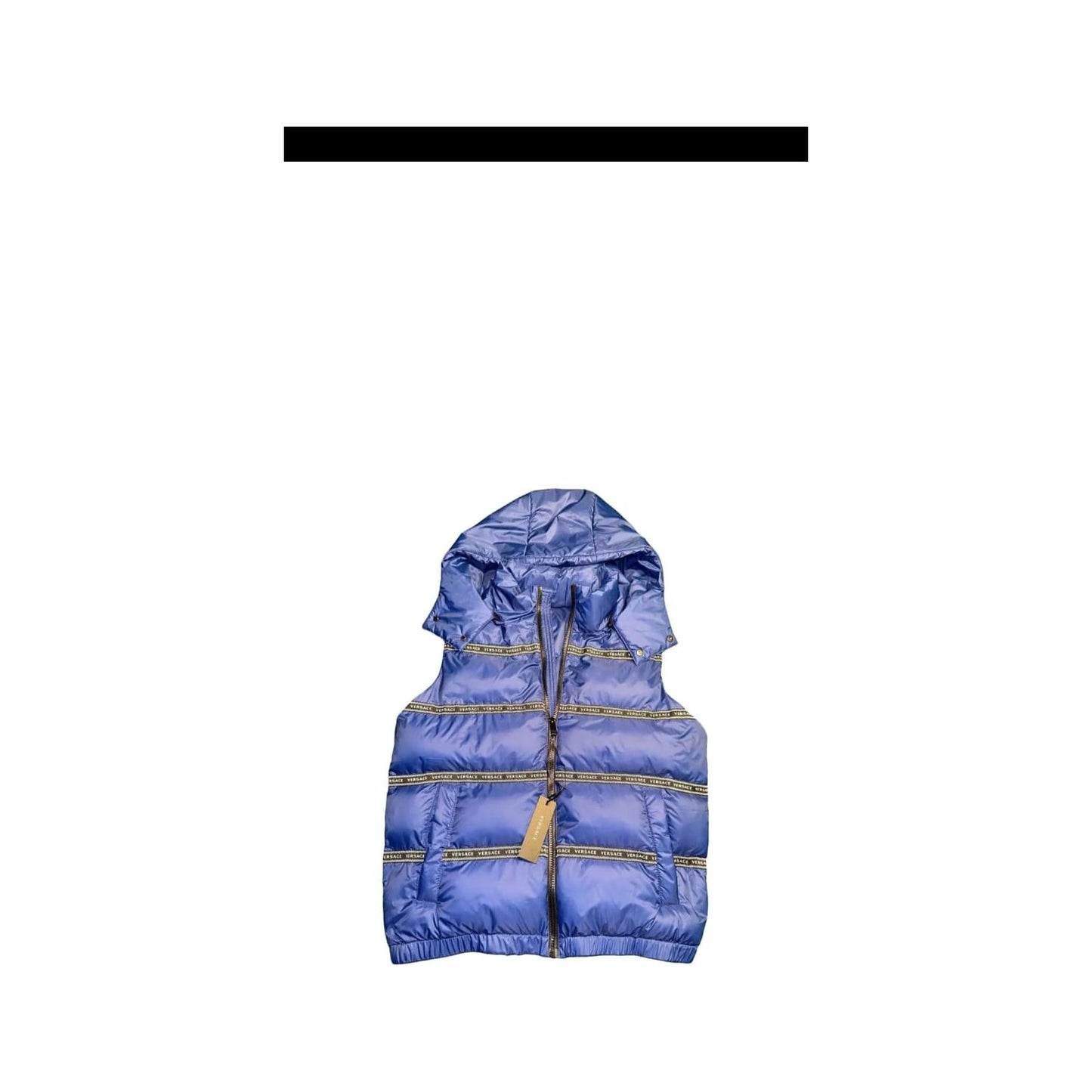 Versace Blue Polyester Vest