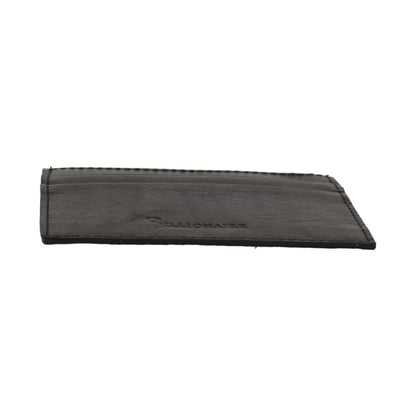 Billionaire Italian Couture Black Leather Cardholder Wallet Wallet