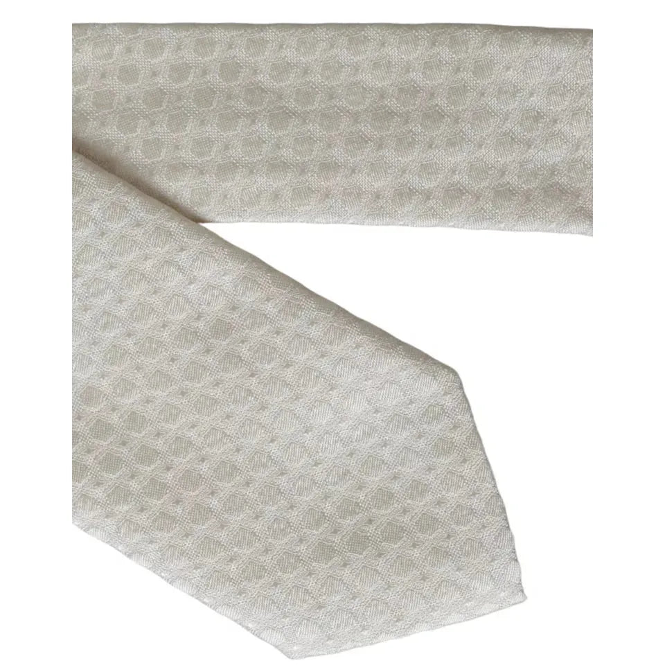 ربطة عنق دولتشي آند غابانا من الحرير قابلة للتعديل للرجال