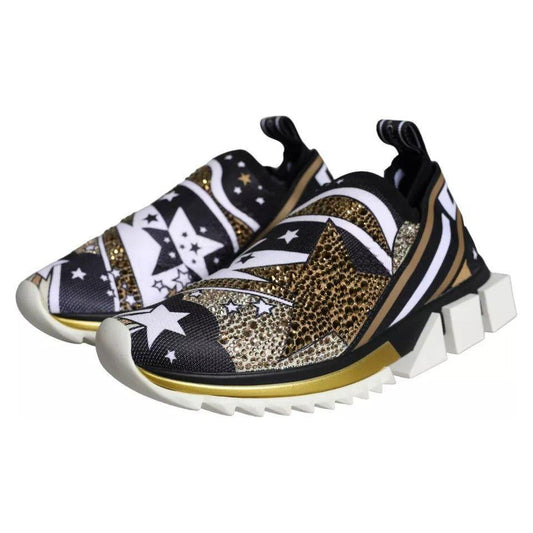 Dolce & Gabbana Multicolor Comet Star Print Sorrento Sneakers Shoes Dolce & Gabbana Dark Slate Gray