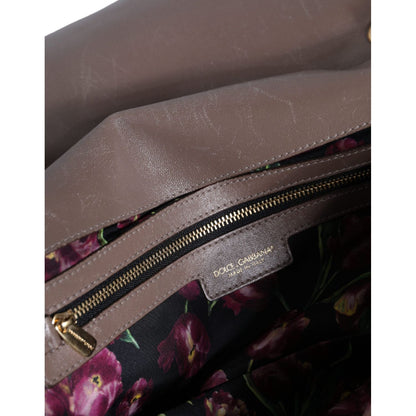 Dolce & Gabbana Brown Quilted Leather Shoulder Purse Satchel Bag