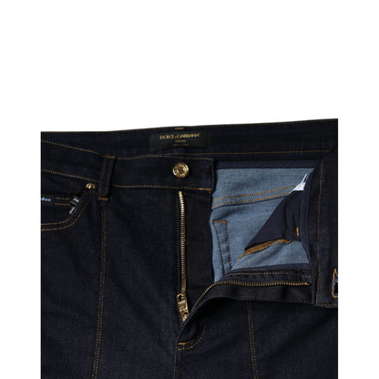Dolce & Gabbana Black Cotton Blend Skinny Denim Jeans
