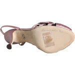 Dolce & Gabbana Pink Keira Crystal Heels Sandals Shoes LA11655-36