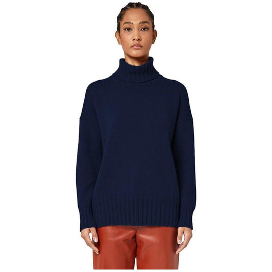 Alpha Studio Blue Cashmere Sweater Alpha Studio Rosy Brown