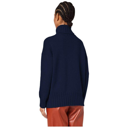 Alpha Studio Blue Cashmere Sweater Alpha Studio Black
