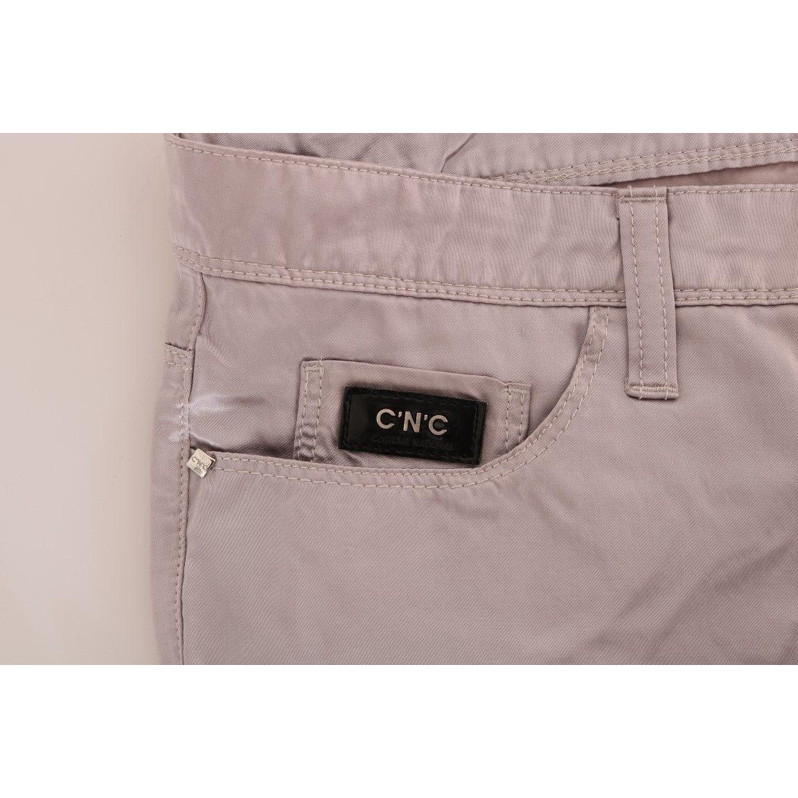 Costume National Beige Cotton Slim Fit Jeans Jeans & Pants