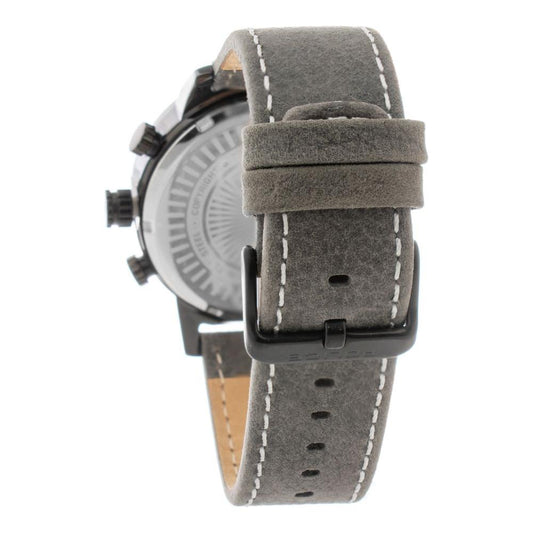 Police Gray Leather Watch Police Dim Gray