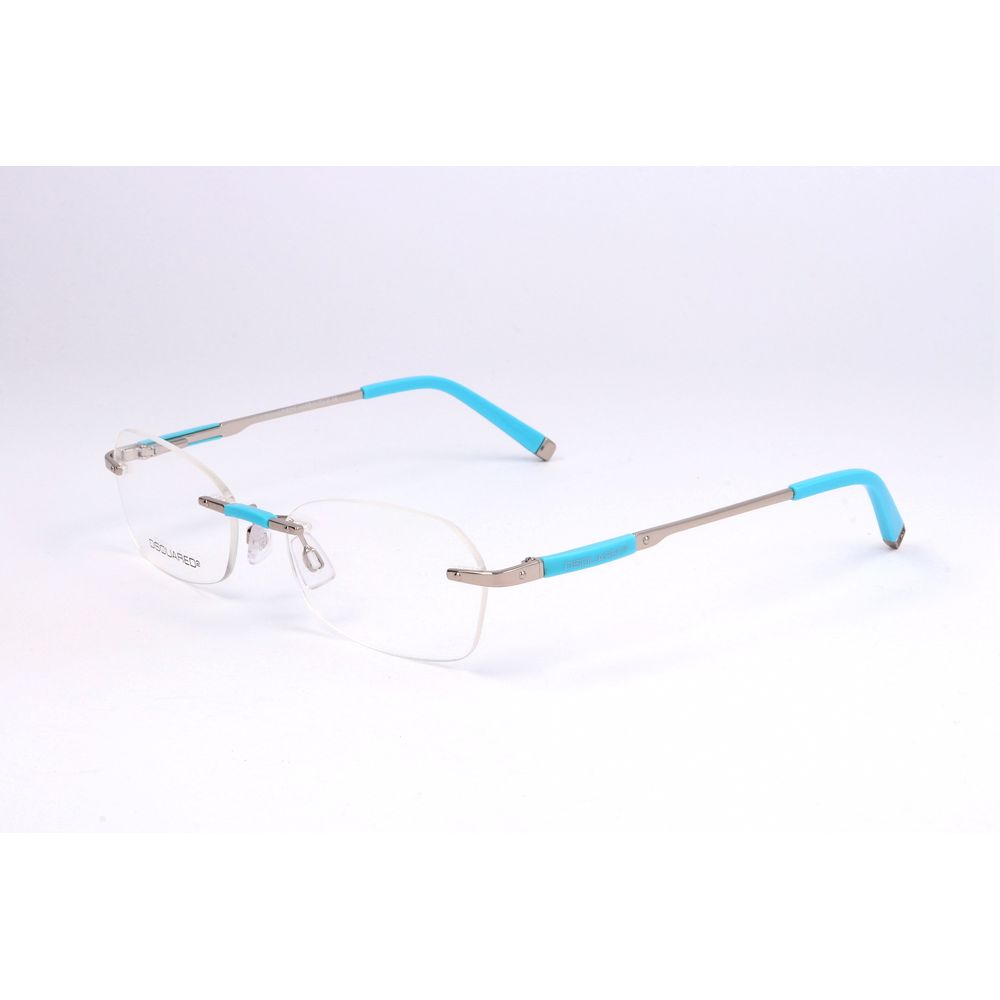 Dsquared² Silver Metal Frames, women's glasses model DQ5044-016-54, silver color with blue accents, 54/17/135mm dimensions.