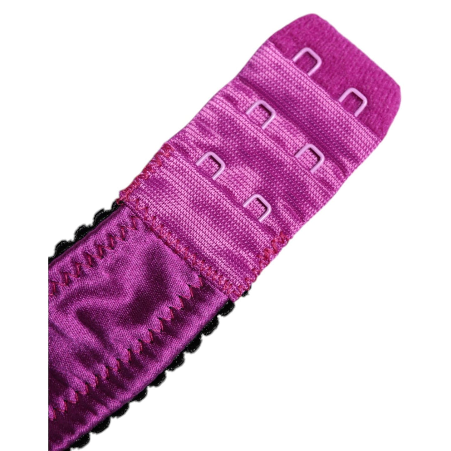 Dolce & Gabbana Purple Silk Underwired Balconette Bra Underwear