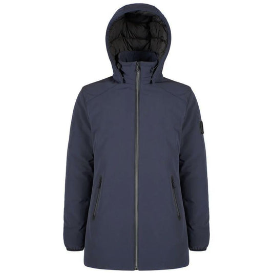 Yes Zee Blue Nylon Men's Down Jacket