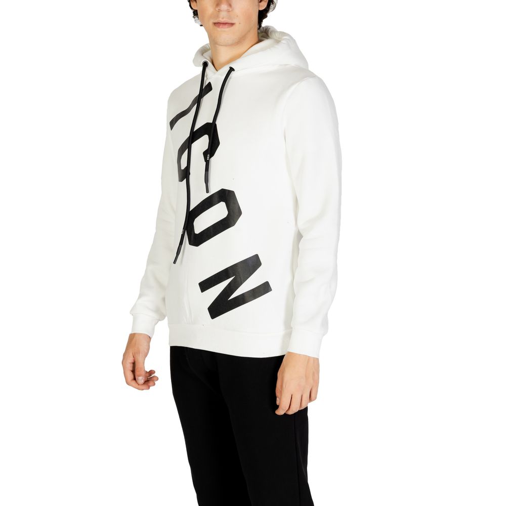 Icon White Cotton Hoody