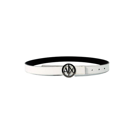 Armani Exchange Black Polyester Belt Armani Exchange Light Gray