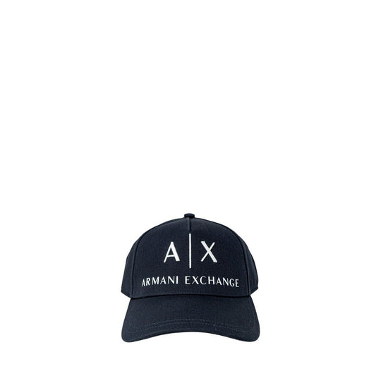 Armani Exchange Blue Cotton Cap (Baseball Hat)
