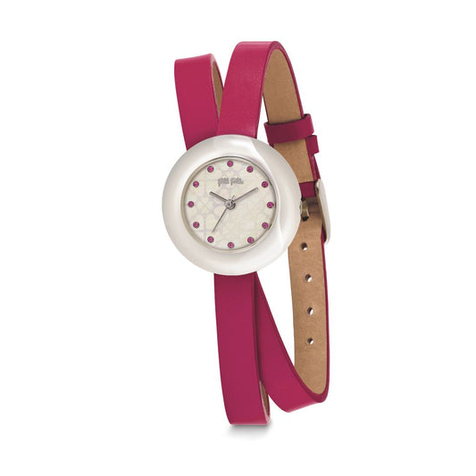 Folli Follie Multicolor Leather Watch Folli Follie Maroon
