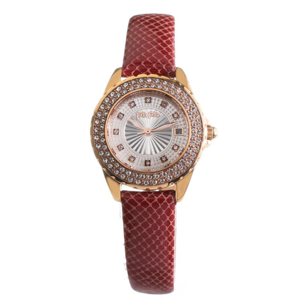 Folli Follie Red Leather Watch