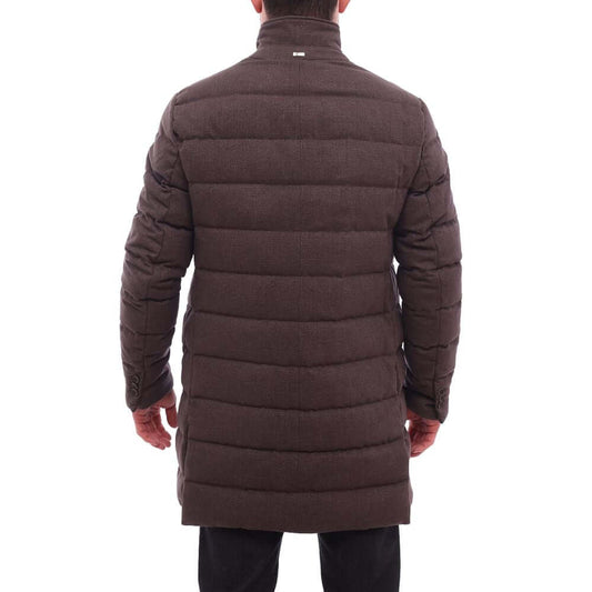 Herno Brown Wool Jacket Herno Dark Slate Gray