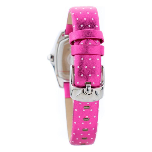 Chronotech Multicolor Leather Watch Chronotech Pale Violet Red