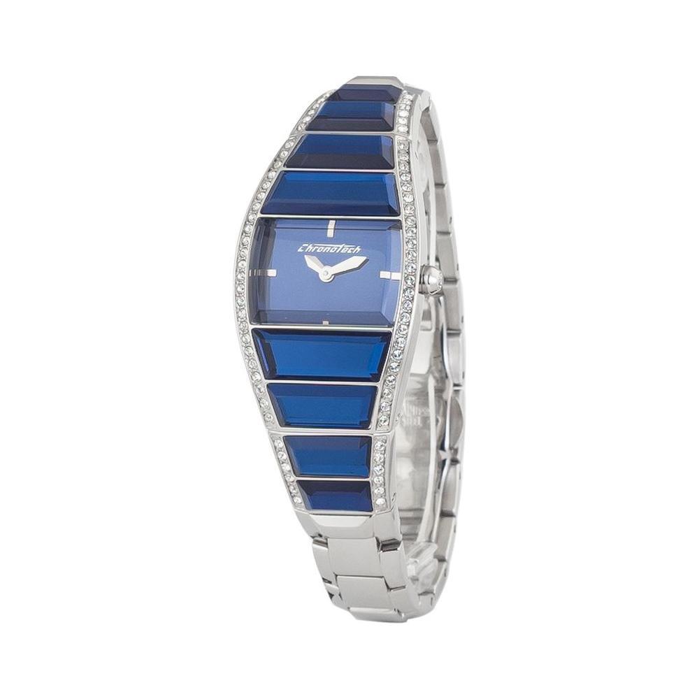 Chronotech Silver Stainless Steel Dress Watch
