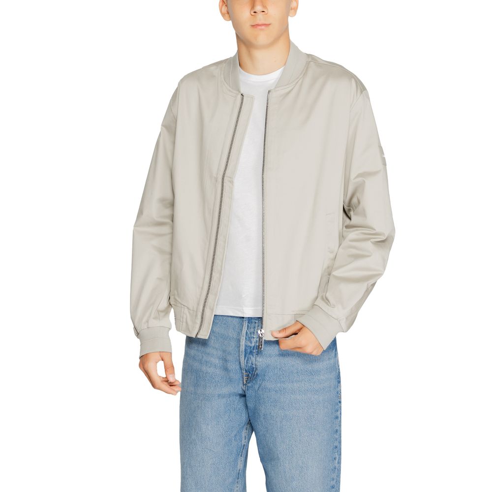 Calvin Klein Gray Organic Cotton Jackets & Coat