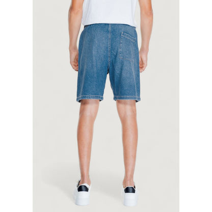 Jack Jones Light Blue Cotton Bermuda