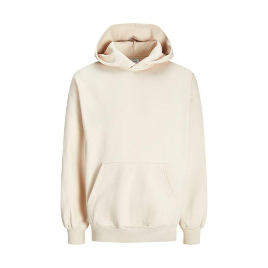 Jack Jones Beige Cotton Sweater Jack Jones Antique White