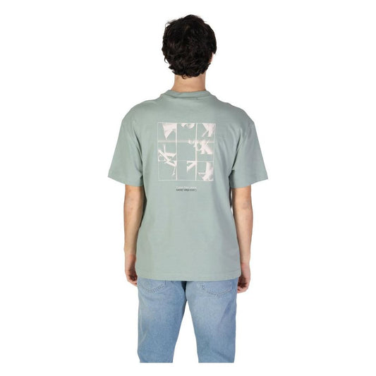 Calvin Klein Jeans Green Cotton T-Shirt Calvin Klein Jeans Dark Gray