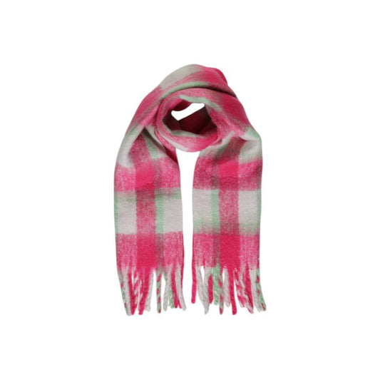 Only Multicolor Polyester Scarf Only Pale Violet Red