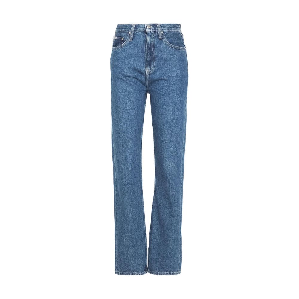 Calvin Klein Jeans Light Blue Cotton Relaxed Fit Jeans
