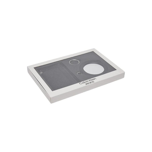 Calvin Klein Jeans black polyethylene wallet for women in packaging; spring/summer collection, includes card holder.