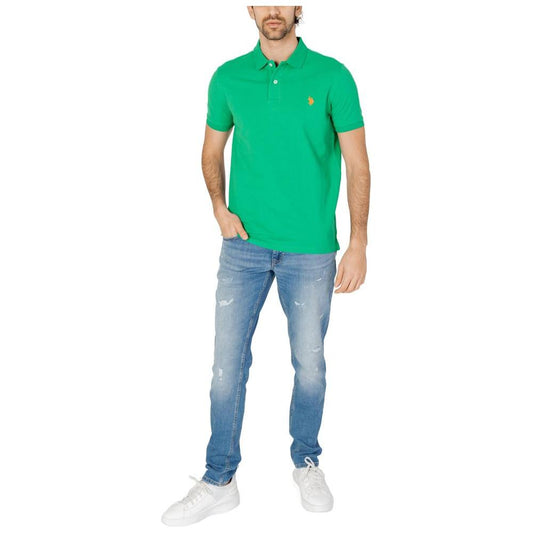 U.S. POLO ASSN. Green Cotton Polo Shirt U.S. POLO ASSN. Medium Sea Green