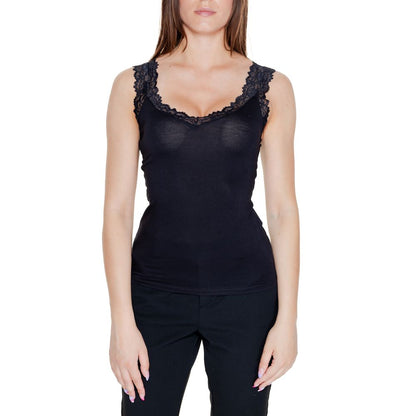 Vero Moda Black Viscose Tank Tops
