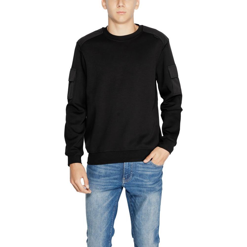 Antony Morato Black Cotton Sweatshirt