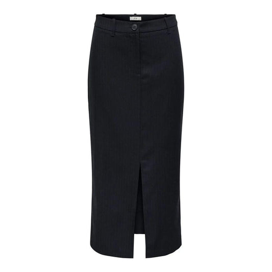 Jacqueline De Yong gray polyester skirt for women, fall/winter collection, featuring 80% polyester and sleek design.