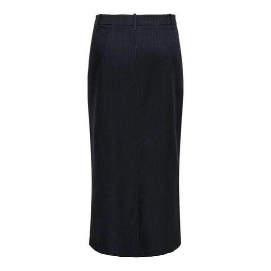 Jacqueline De Yong gray polyester skirt for women, fall/winter collection, 80% polyester blend with viscose and elastane.