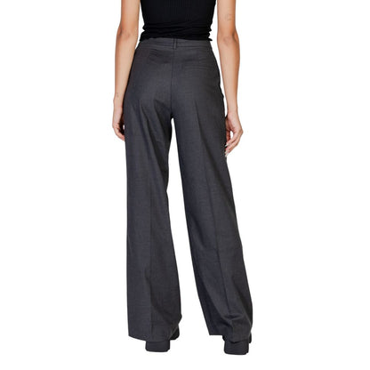 Morgan De Toi Gray Polyester Pant