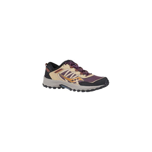 Saucony GRID PEAK S70814 men’s sneaker in purple nubuck leather with durable design and rubber sole for hikes and city walks.