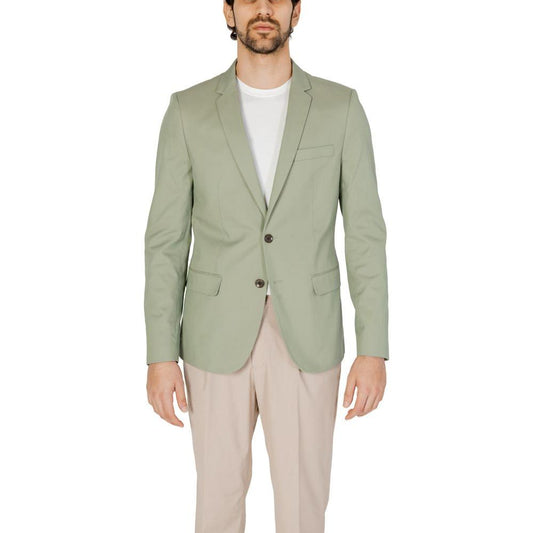 Antony Morato Green Cotton Suit Antony Morato Dark Gray