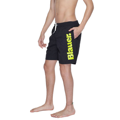 Blauer Black Polyamide Swim Short