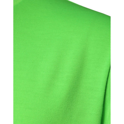 Dolce & Gabbana Green Logo Round Neck Short Sleeves T-shirt