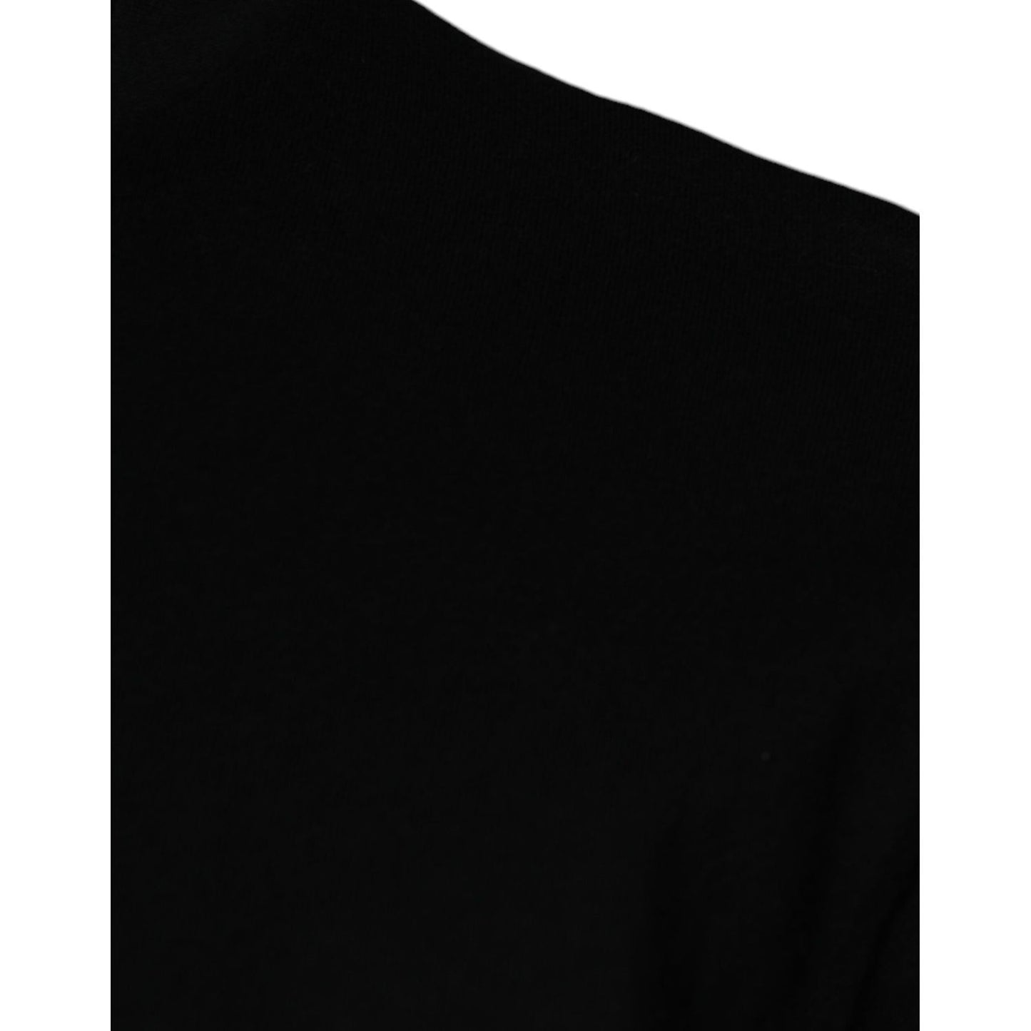 Dolce & Gabbana Black Amore Print Cotton Crew Neck T-shirt